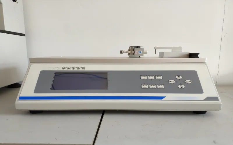 Coefficient of friction tester for plastic films, paper, textiles — ASTM D1894 compliant